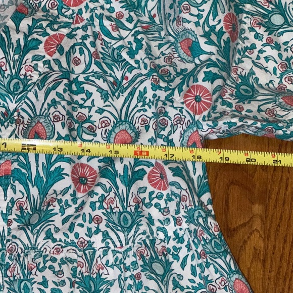 Crown & Ivy Floral V-Neck Mini Dress in Teal Blue and Pink size Medium 🌸 - Picture 9 of 11